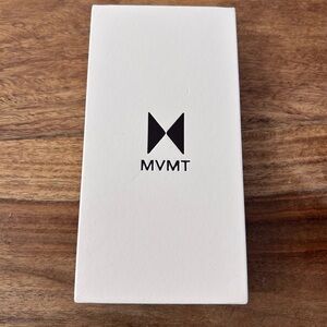 MVMT Rose Gold and White Watch with Box